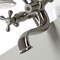 Kingston Brass KS227SN Deck Mount Clawfoot Tub Faucet with Hand Shower, Brushed Nickel KS227SN - alternate 5